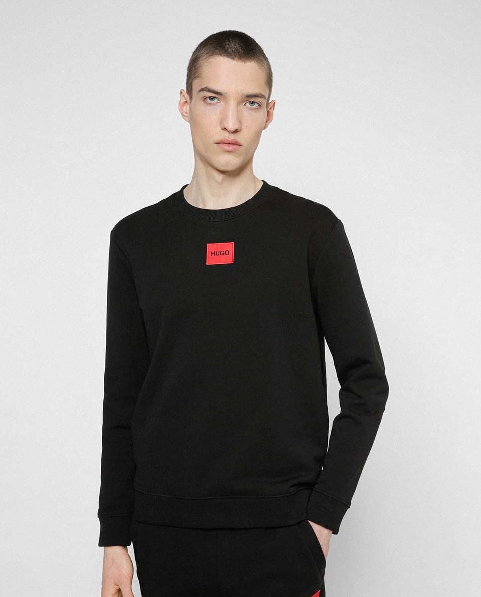 Imagem 0 de Sweatshirt de Felpa de Algodão com Etiqueta com Logótipo - Vermelho