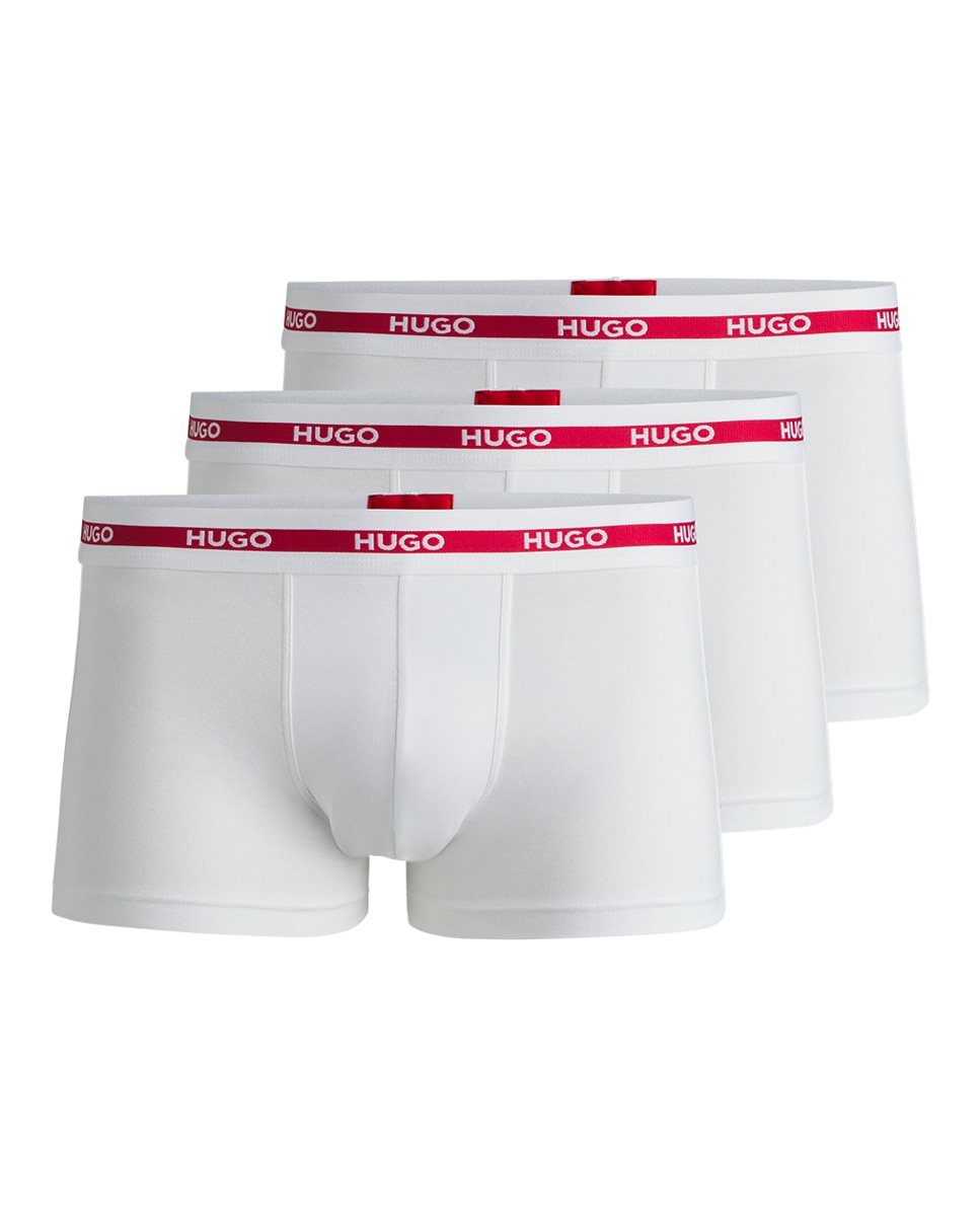 Imagem 0 de Embalagem de Três Boxers em Algodão Elástico com Logótipo na Cintura
