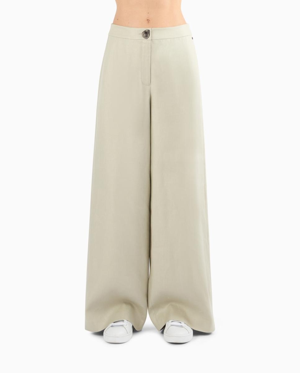 Imagem 0 de Calças largas de linho