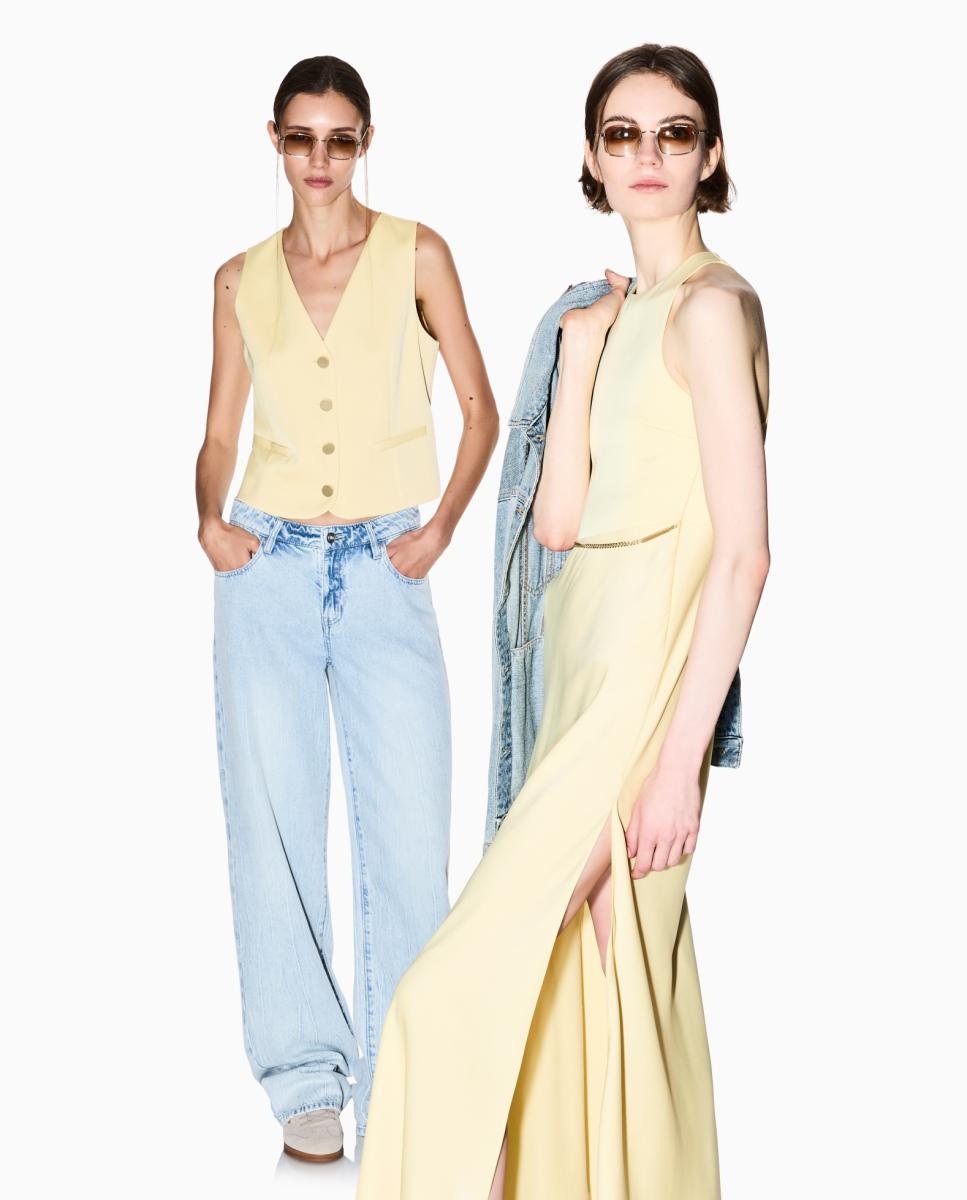Jeans "Relaxed" J52 de Cintura Baixa e Lavagem Clara Azul-índigo-6