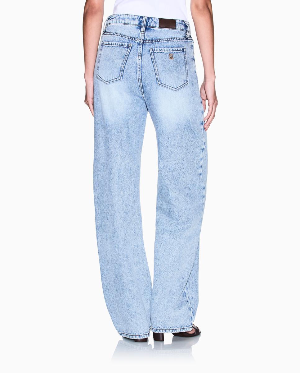 Jeans Relaxed J38 de Cintura Subida Azul-índigo-3