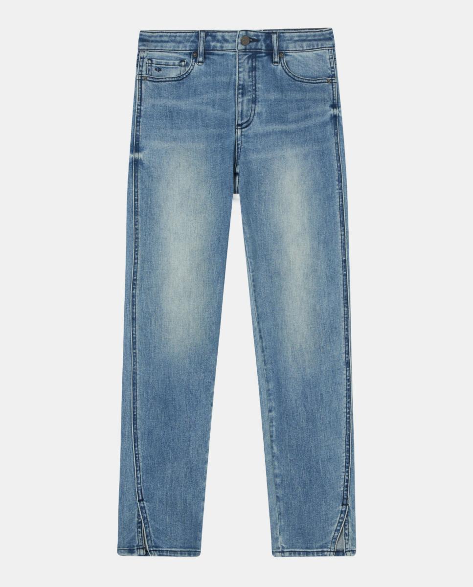 Jeans Super Skinny J22 Cropped de Ganga com Lavagem Média Azul-índigo-4