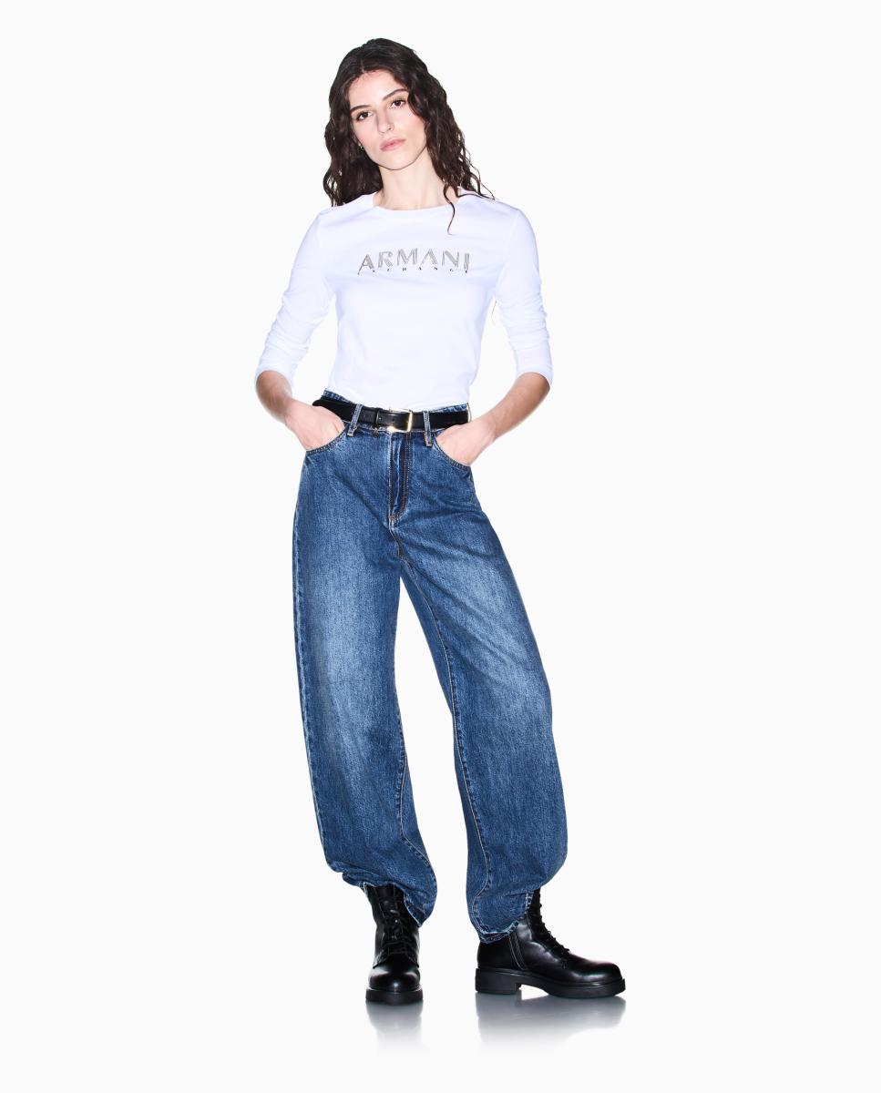 Jeans J38 Relaxed com Cintura Subida Azul-claro-2