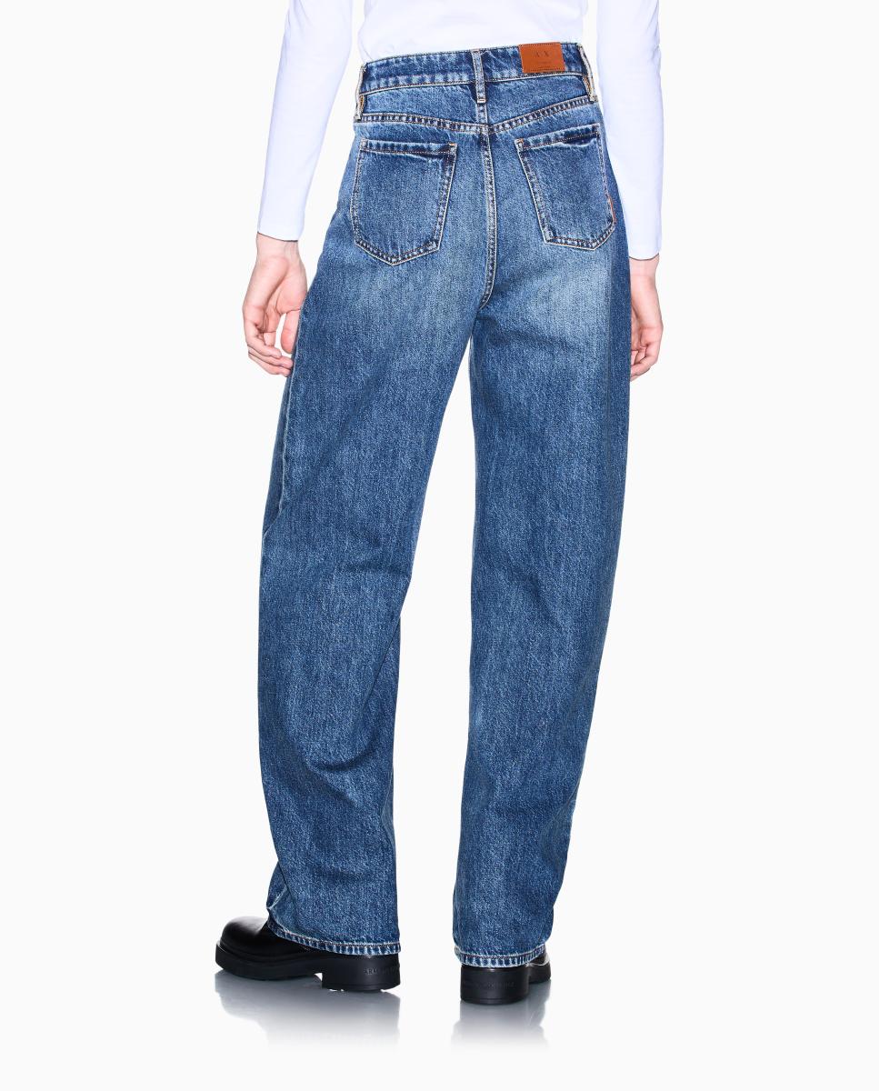 Jeans J38 Relaxed com Cintura Subida Azul-claro-4