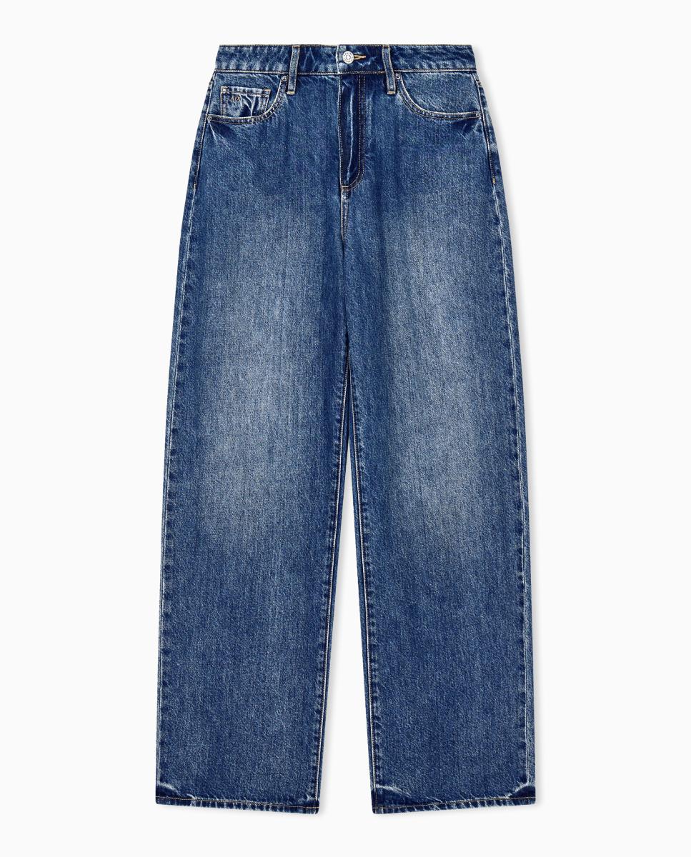 Jeans J38 Relaxed com Cintura Subida Azul-claro-6