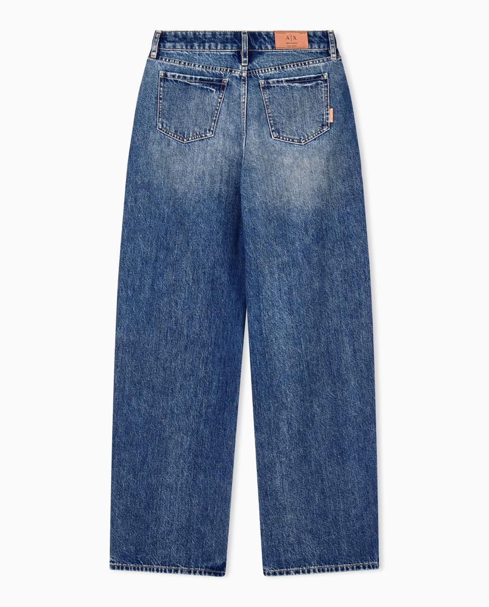 Jeans J38 Relaxed com Cintura Subida Azul-claro-7