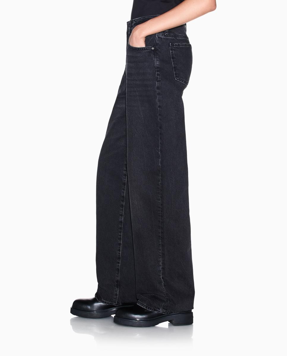 Jeans J38 Relaxed com Cintura Subida Preto-3
