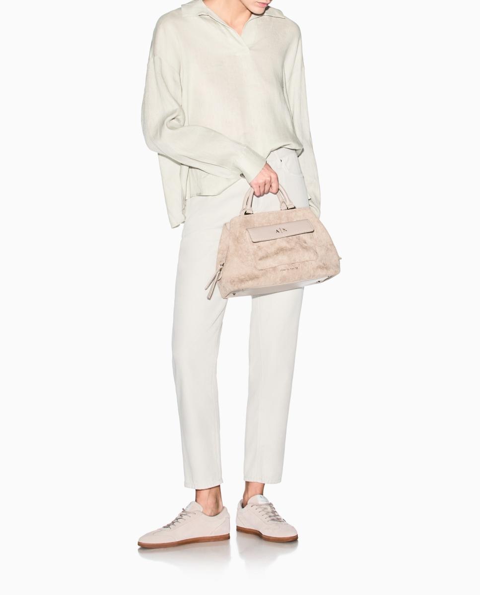 Blusa de Linho com Manga Comprida Pedra-4