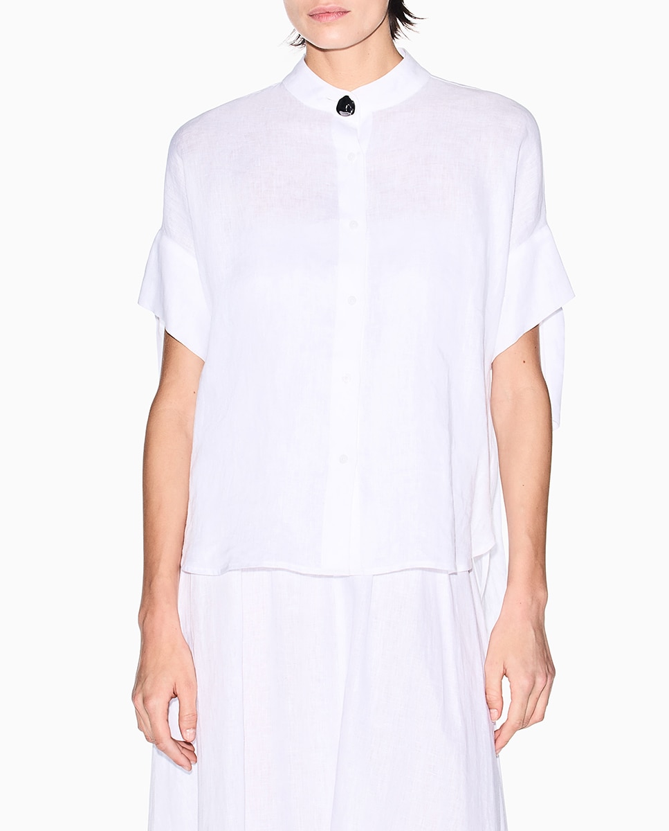 Imagem 0 de Camisa de Linho com Laço na Manga