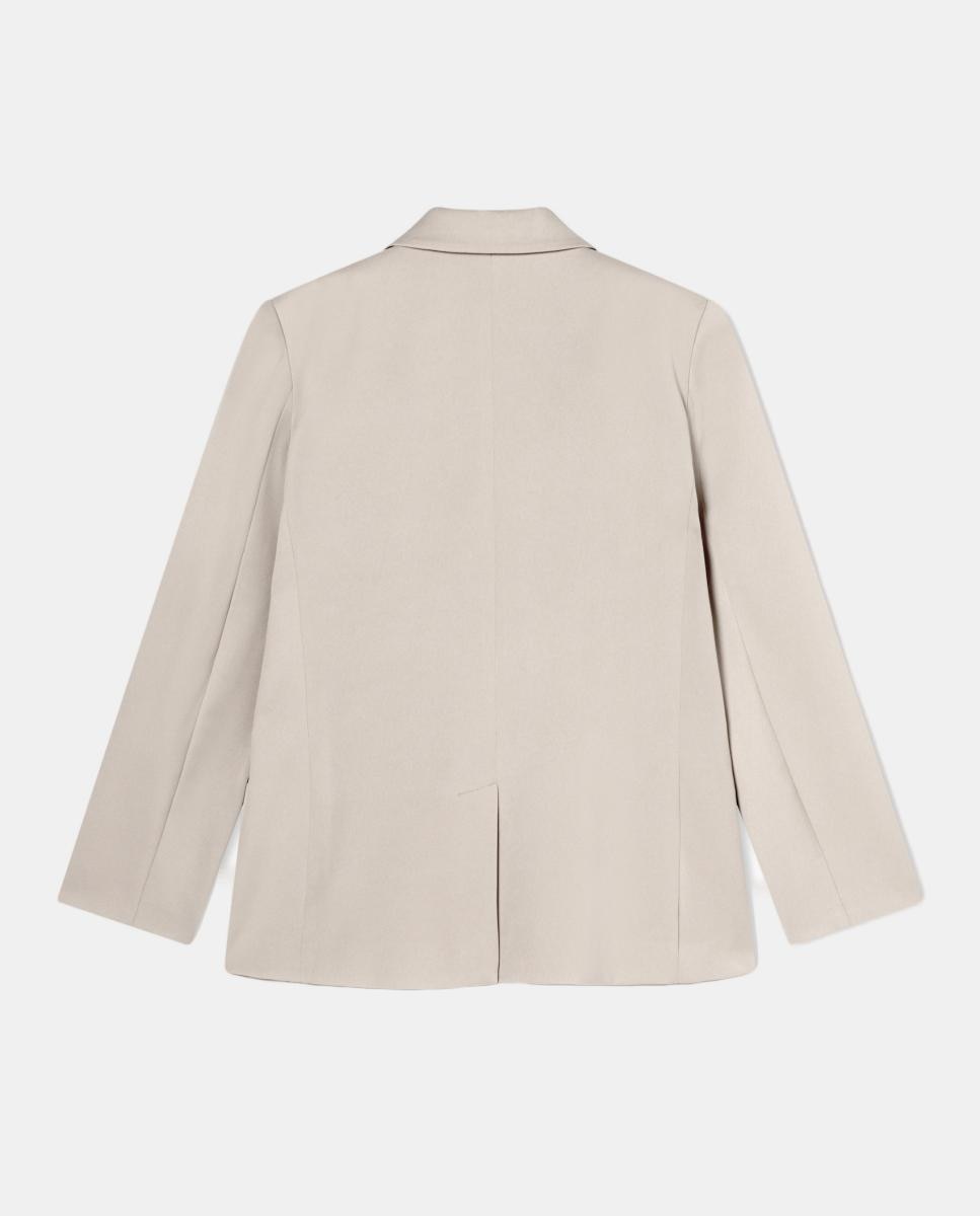 Blazer de Fato com Dois Botões e Detalhe de Corrente Caramelo-3