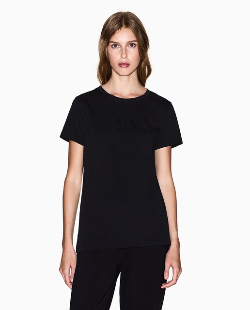 Imagem 0 de T-shirt de manga curta com logótipo em strass