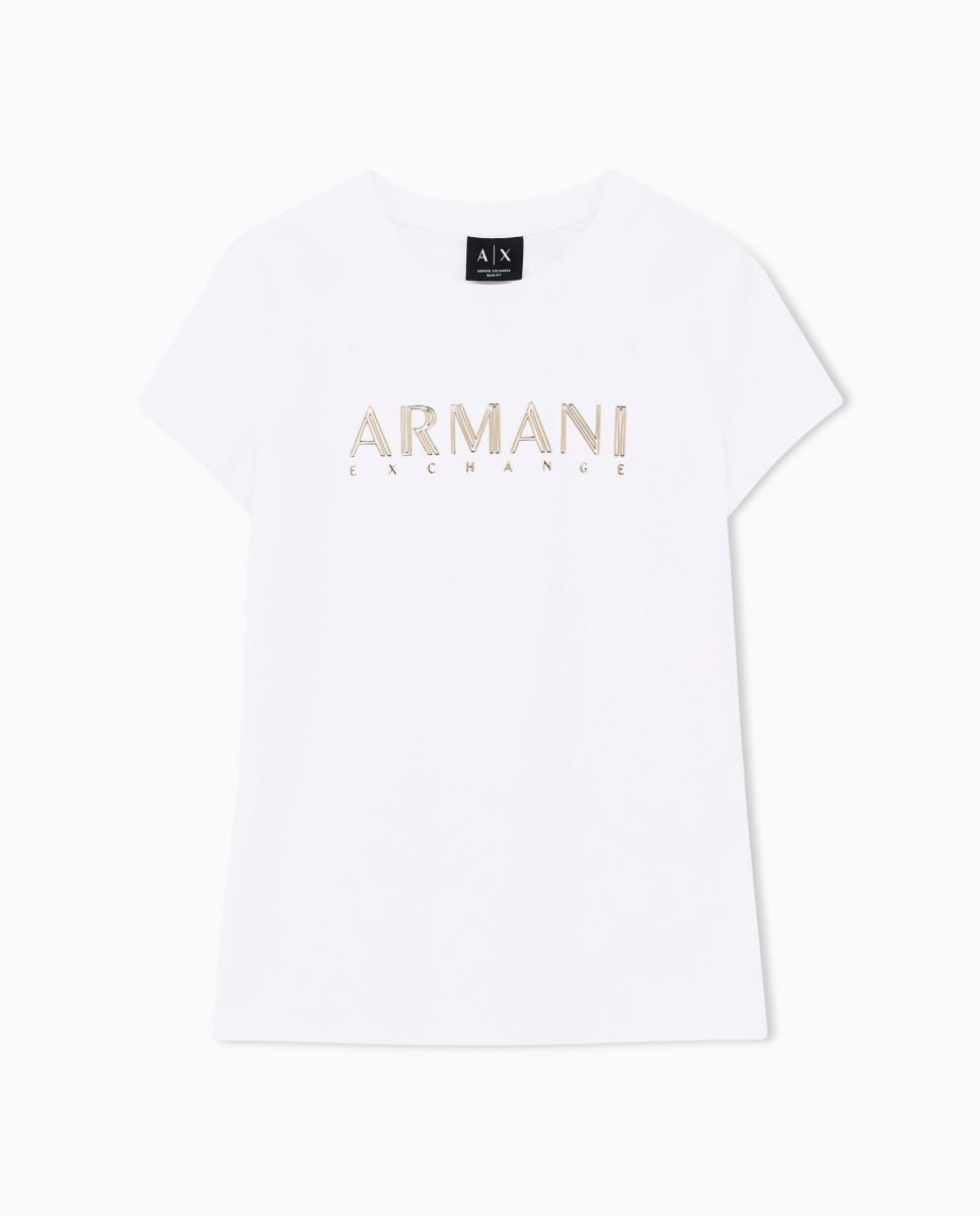 T-shirt de Manga Curta Slim Fit Branco-6