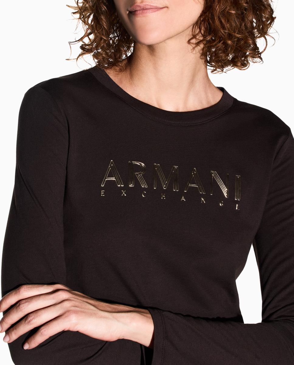 Camisola de Manga Comprida com Logótipo Engomado Cinzento-claro-3