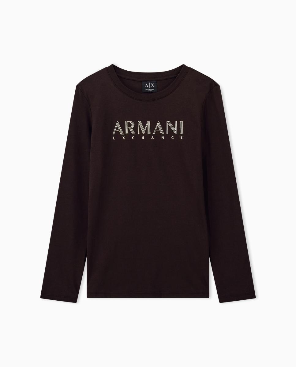 Camisola de Manga Comprida com Logótipo Engomado Cinzento-claro-5