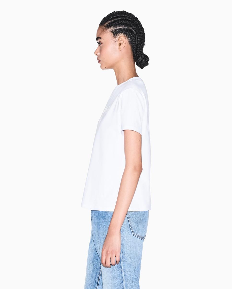 T-shirt Boxy Fit com Logótipo de Pedras Preto-2
