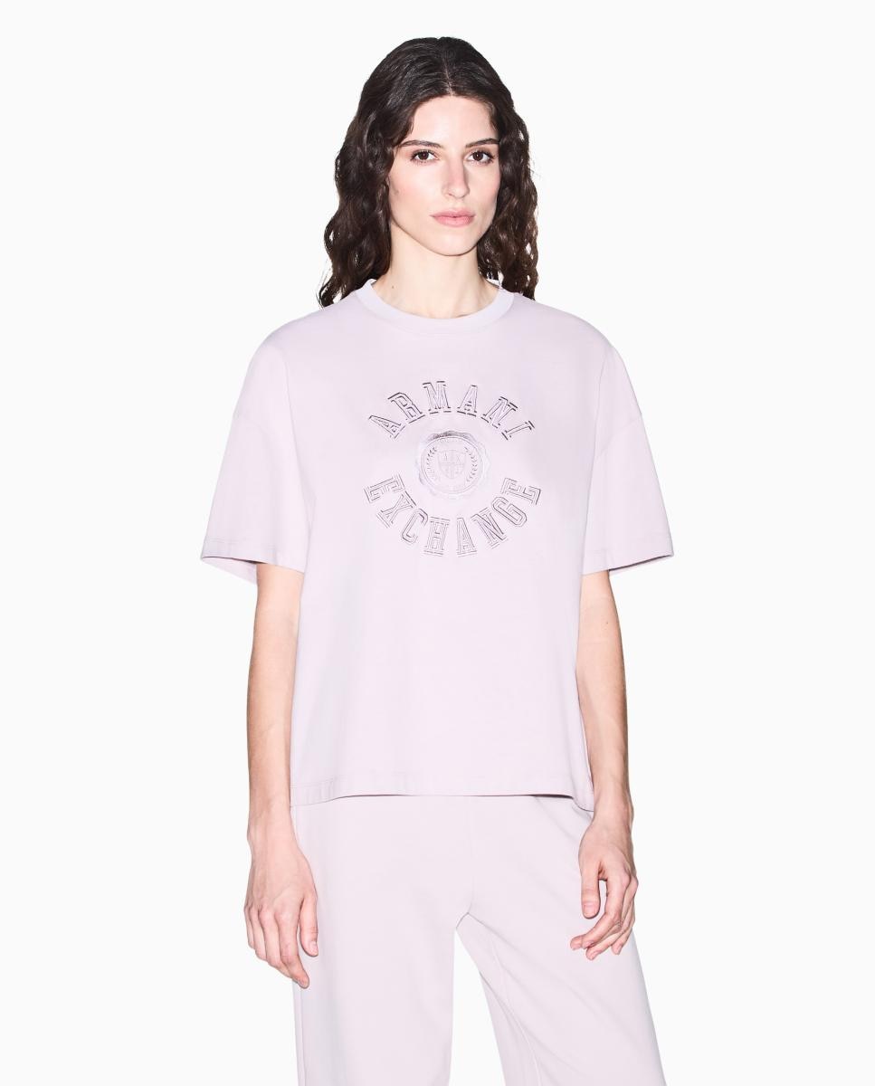 Imagem 0 de T-shirt Boxy Fit com Logótipo Bordado