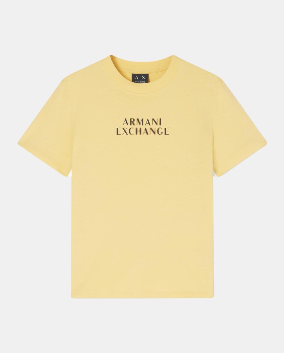 T-shirt Regular Fit com Logótipo Amarelo-4