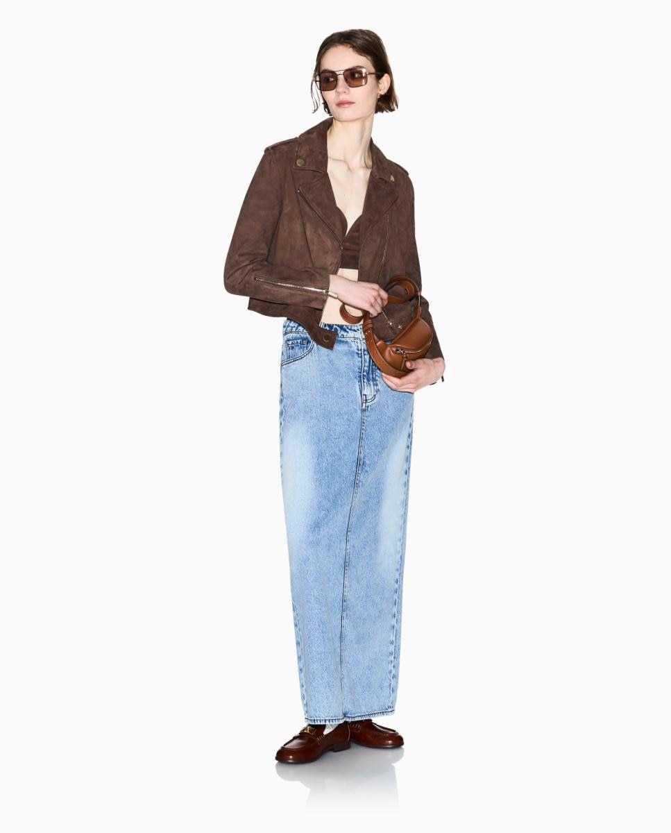 Imagem 0 de Blusão Estilo Biker em Camurça