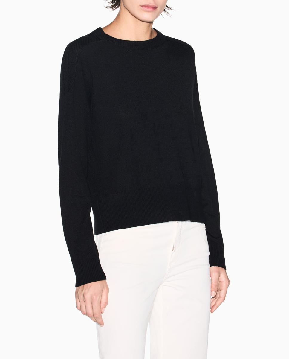 Armani Exchange - Suéter de mujer de punto mix lana virgen.