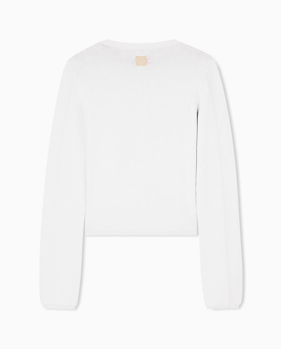 Cardigan com Botões Dourados Cinzento-claro-7