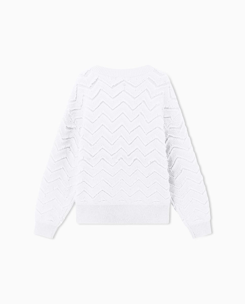 Camisola de malha com franjas Cinzento-claro-7