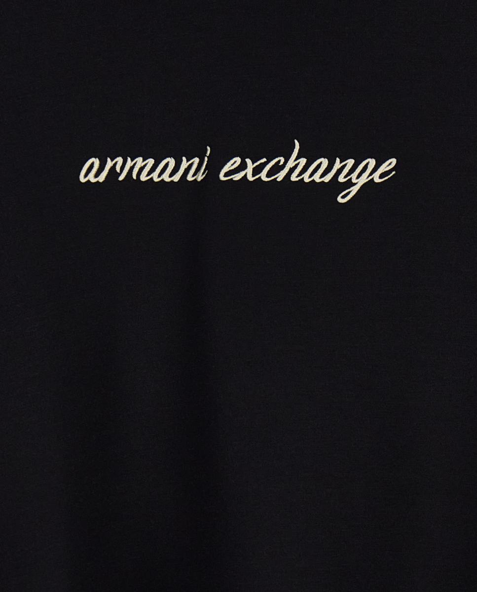 Sweatshirt com Capuz e Logótipo Preto-4