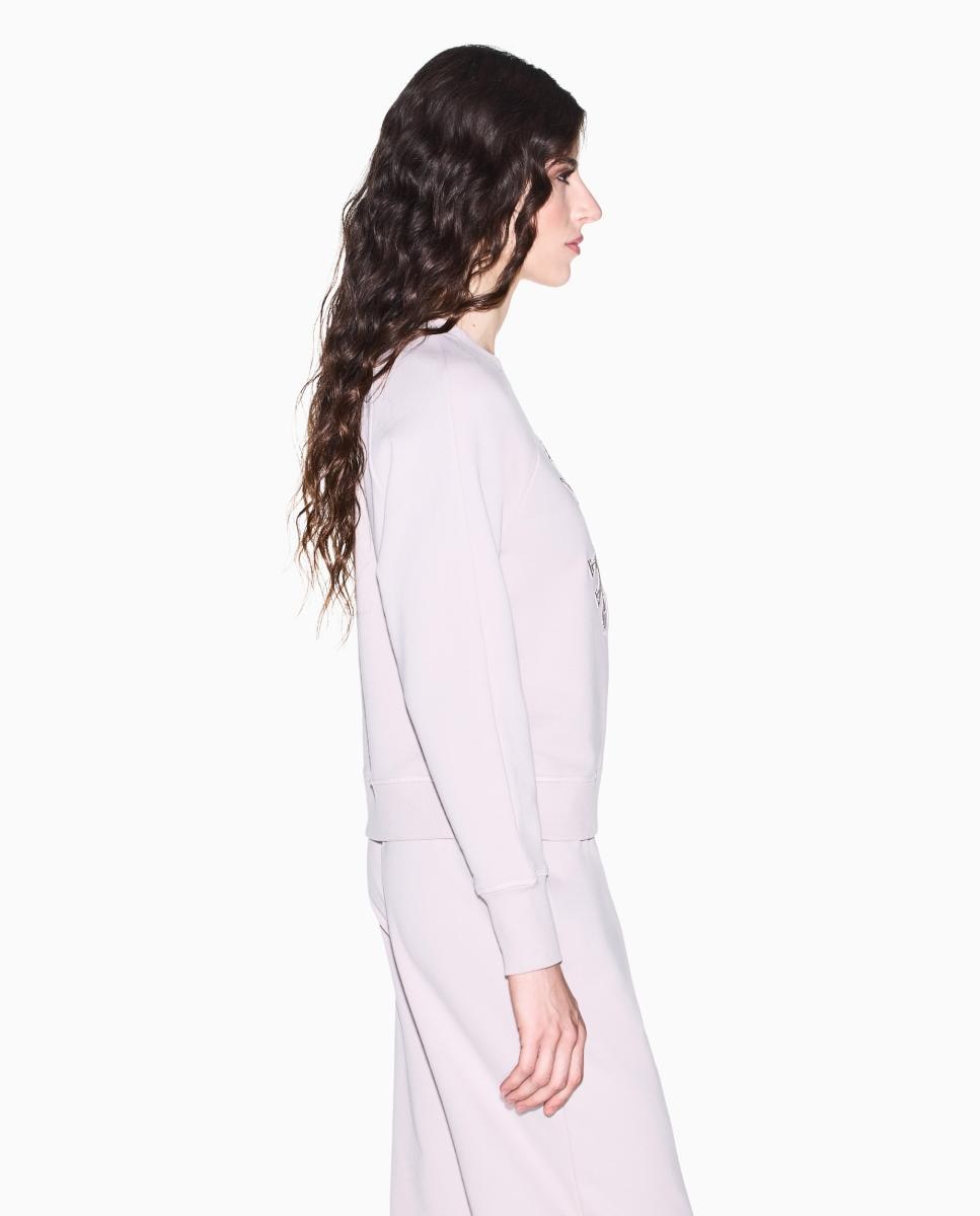 Sweatshirt de French Terry com Capuz Lilás-2