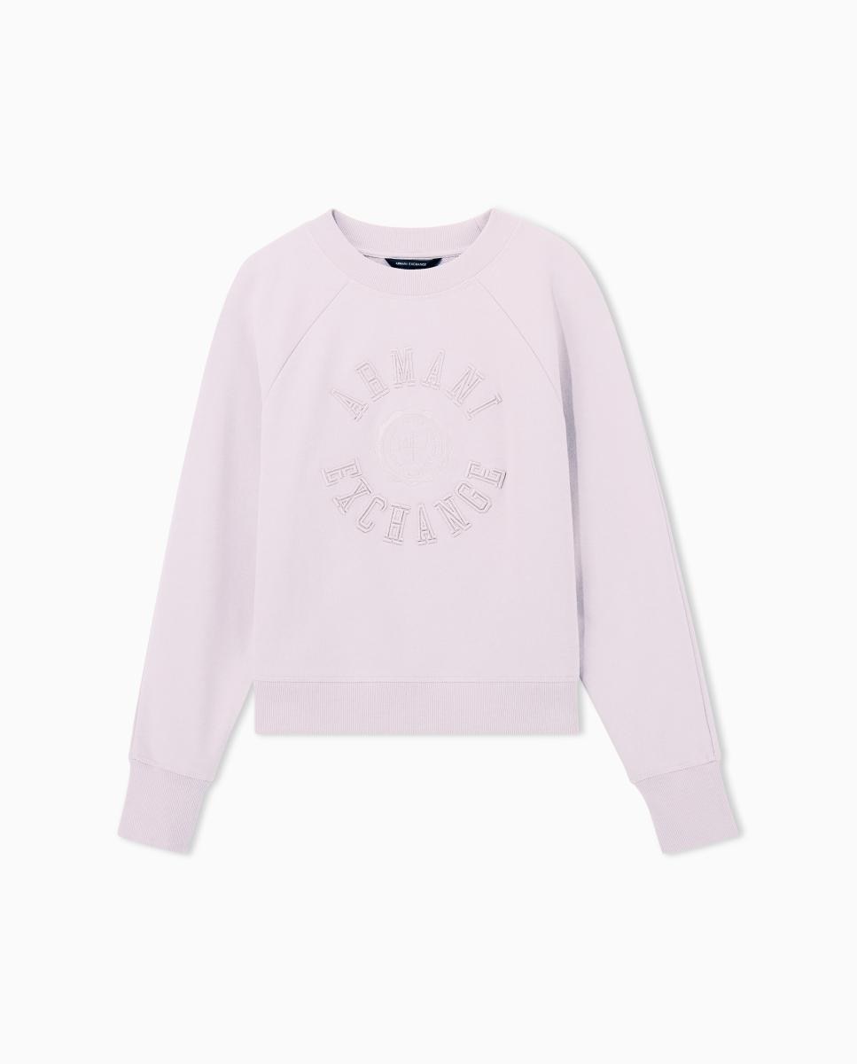 Sweatshirt de French Terry com Capuz Lilás-6