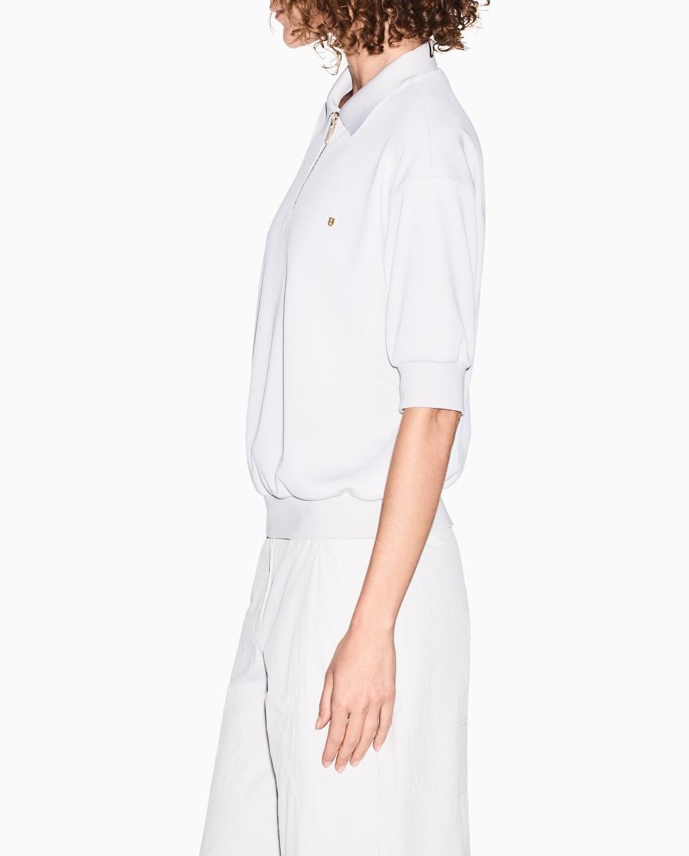 Polo de Malha Relaxed Fit Cinzento-claro-2