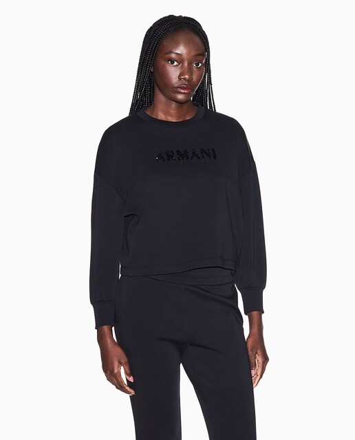 Imagem 0 de Sweatshirt de decote redondo com logótipo