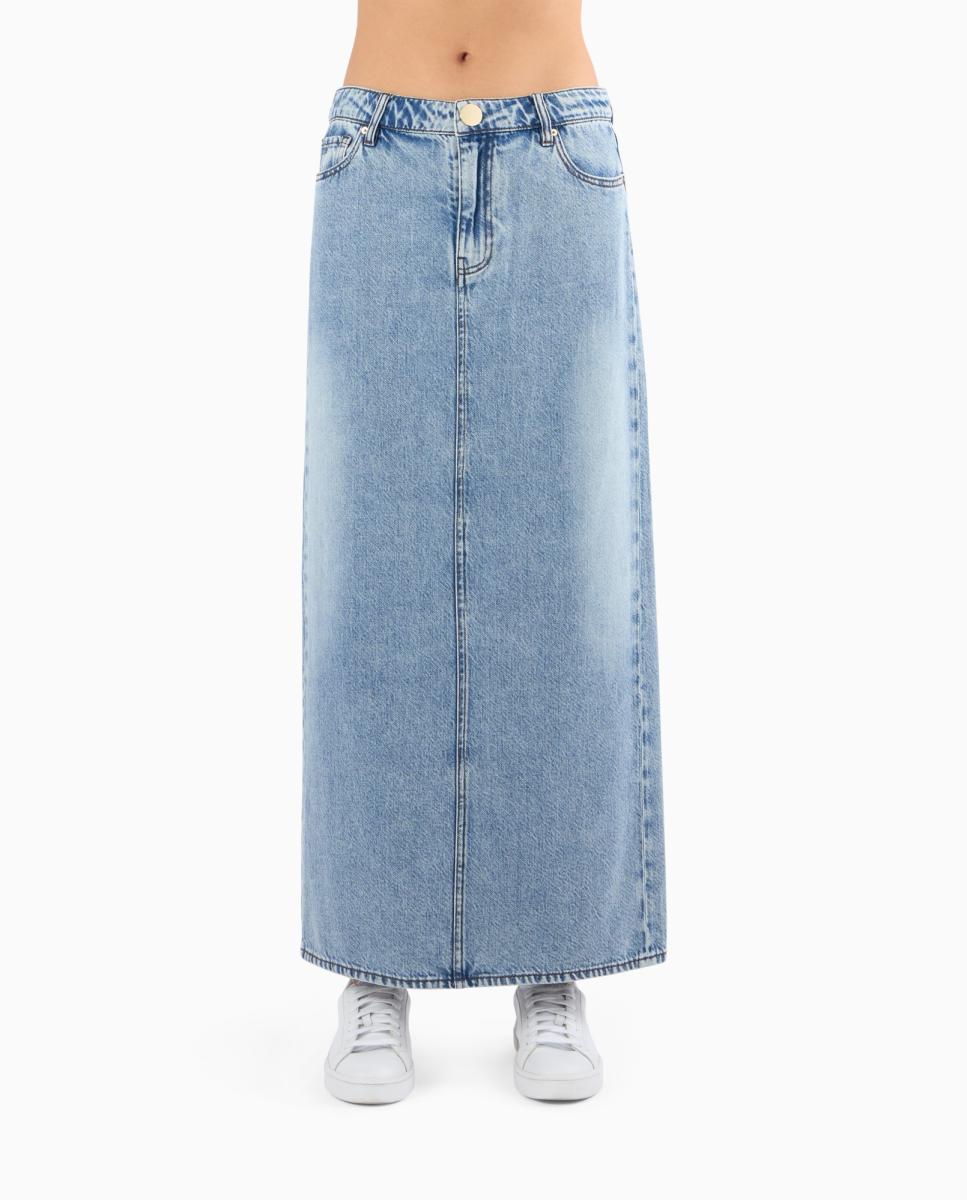 Imagem 0 de Saia Midi de Ganga com Lyocell