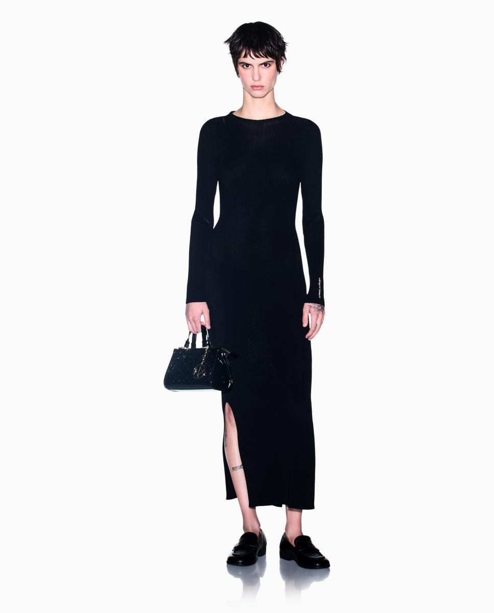 Imagem 0 de Vestido Comprido de Malha com Logótipo Bordado