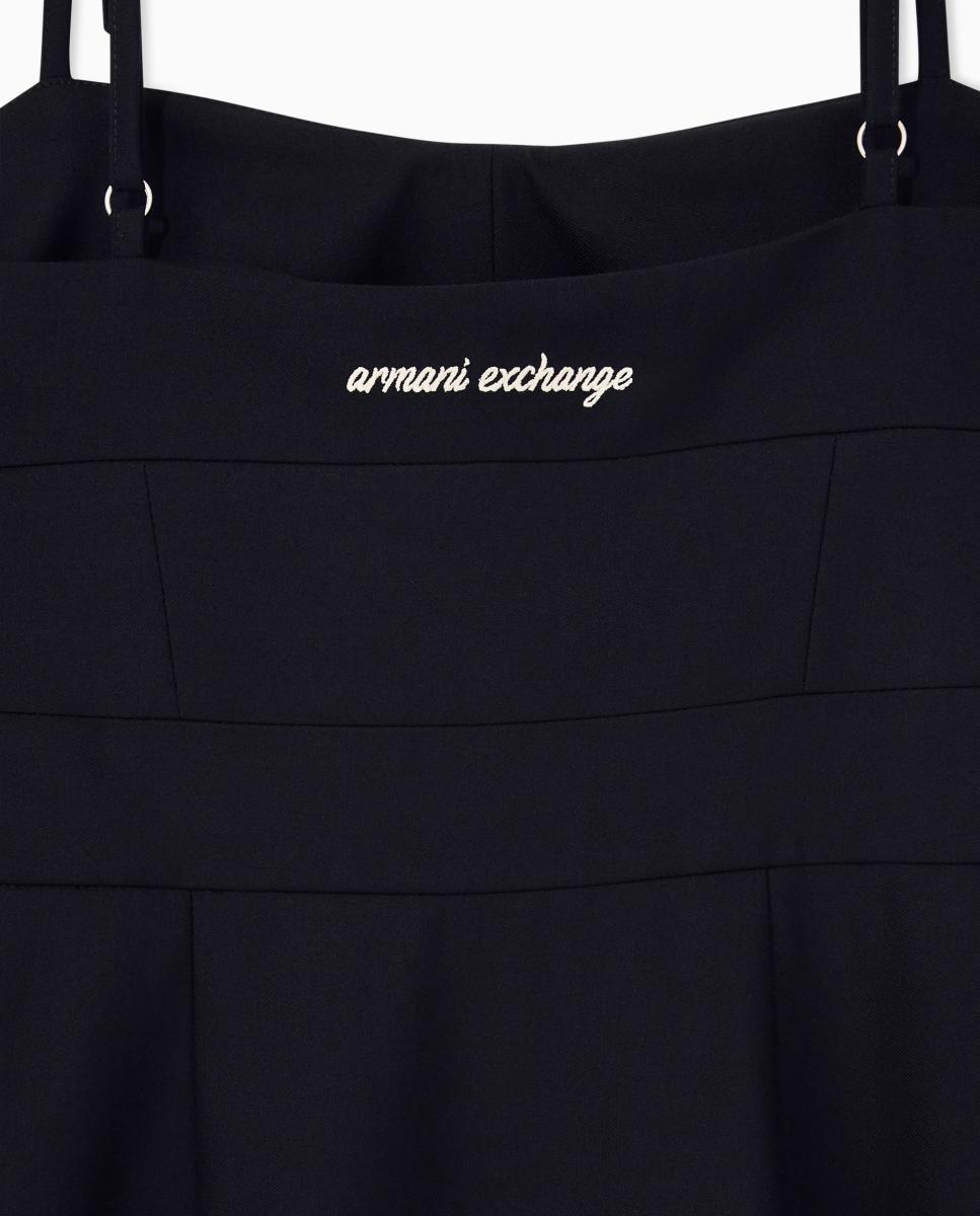 Vestido Curto de Alças e Decote Coração Preto-6