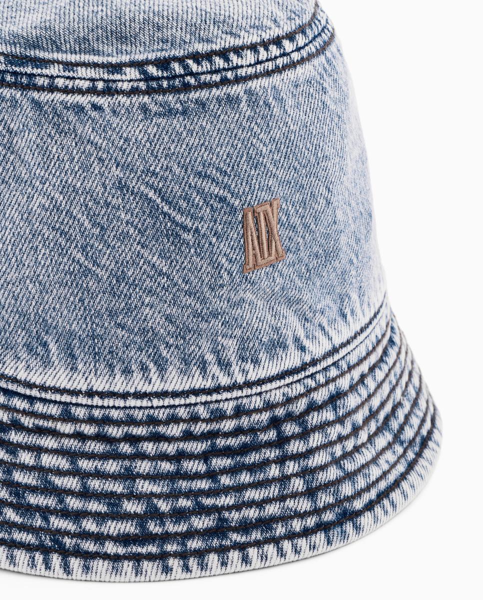 Gorro Estilo Pescador de Ganga Azul-índigo-4