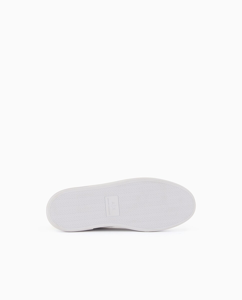 Sapatilhas com Logótipo de Jacquard e Tornozelo Metalizado Branco-6