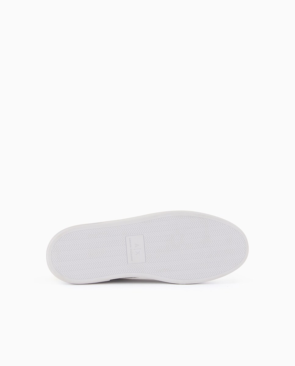 Sapatilhas com Logótipo de Jacquard e Tornozelo Metalizado Branco-9