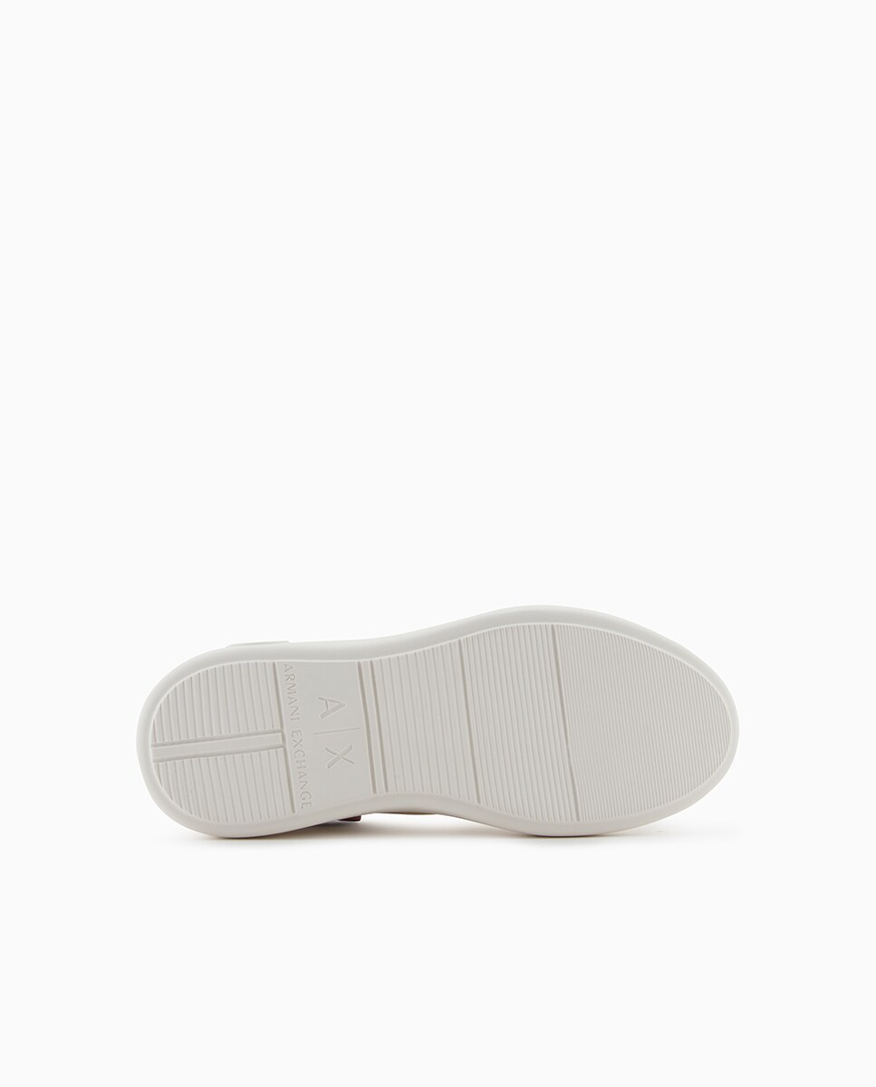 Sapatilhas Icon com Sola Chunky e Combinação de Tecidos Branco-6
