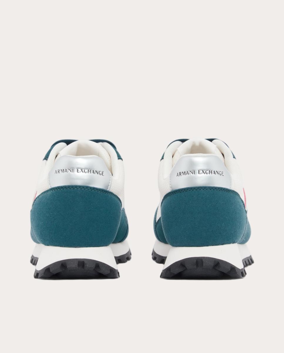 Sapatilhas Retro Runner em Mistura de Materiais Bege-3
