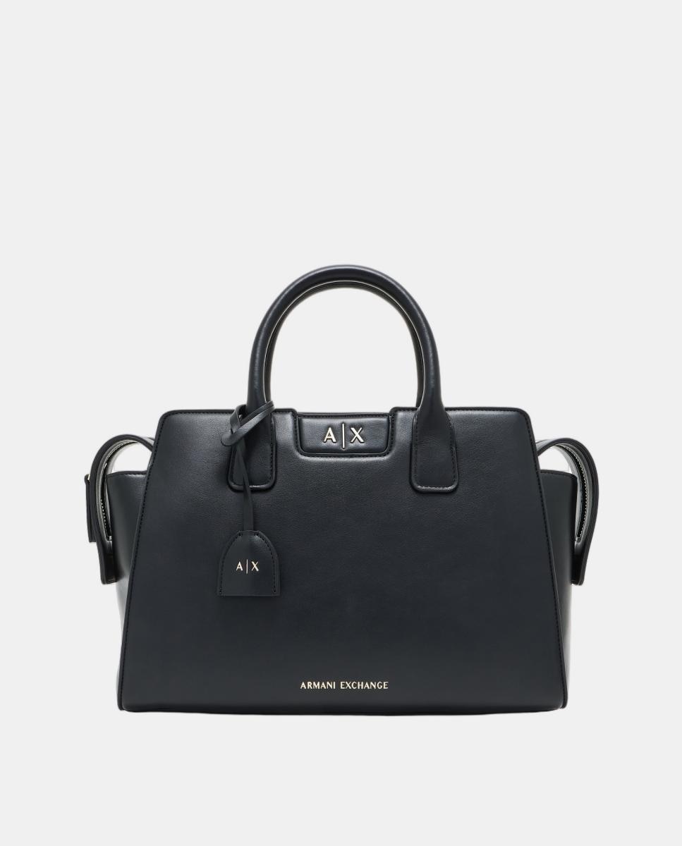 Mala Tipo Tote Média de Alça Dupla Preto-1