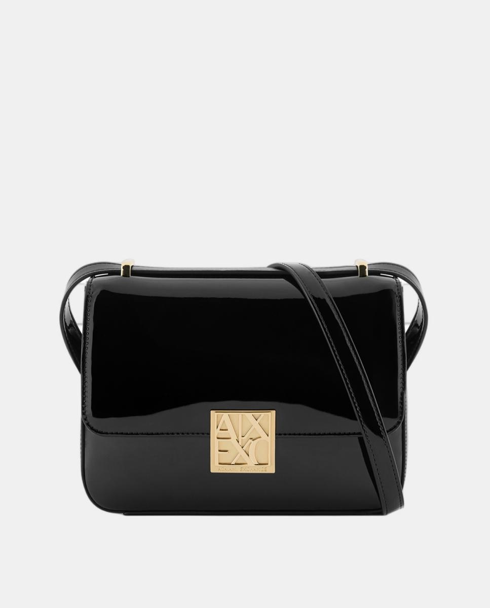 Imagem 0 de Mala a Tiracolo Média em Verniz com Aba