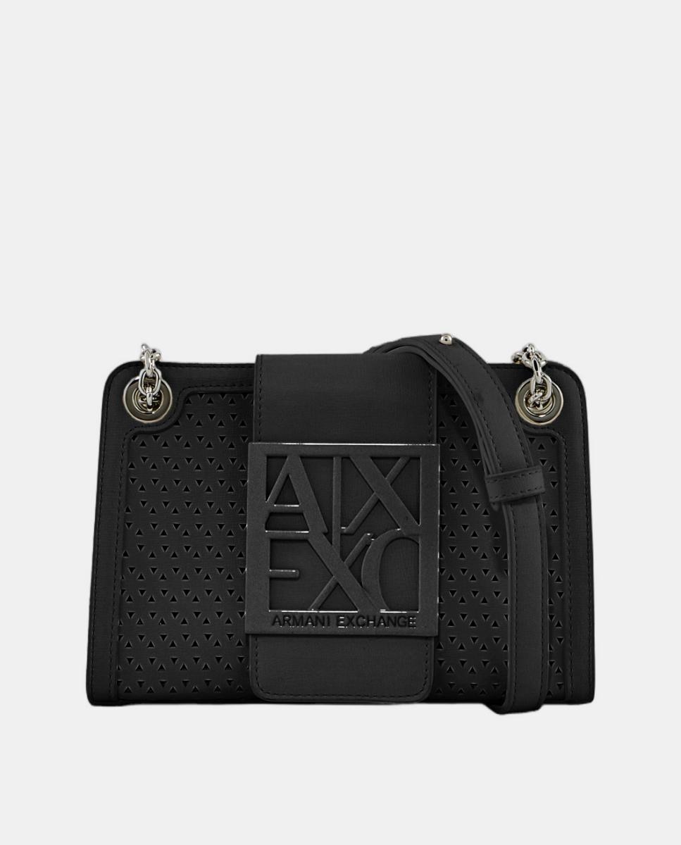 Imagem 0 de Mala a Tiracolo com Corrente e Tecido Perfurado