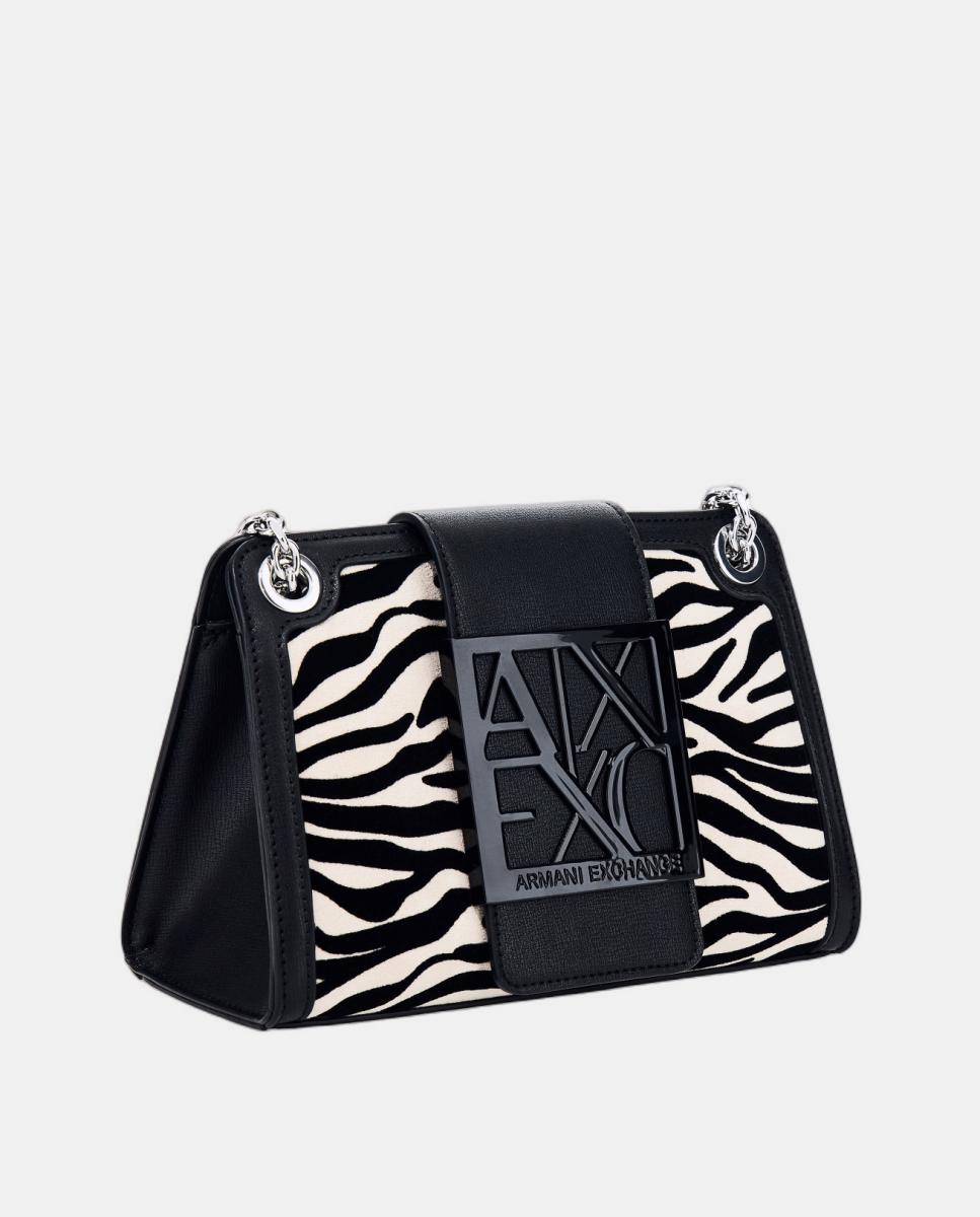 Mala com Estampado Animal de Zebra Multicolor-2