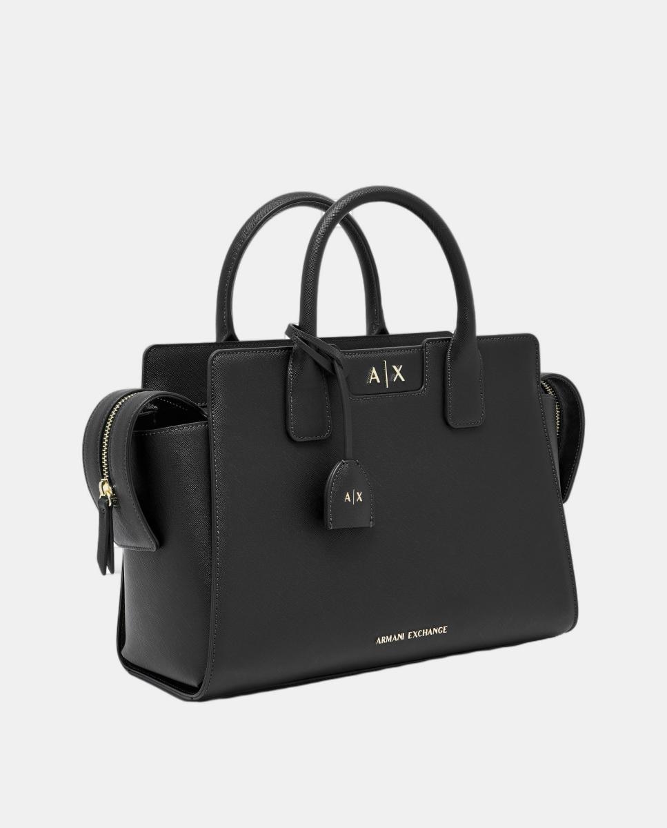 Mala Tipo Tote com Alça Dupla Preto-2