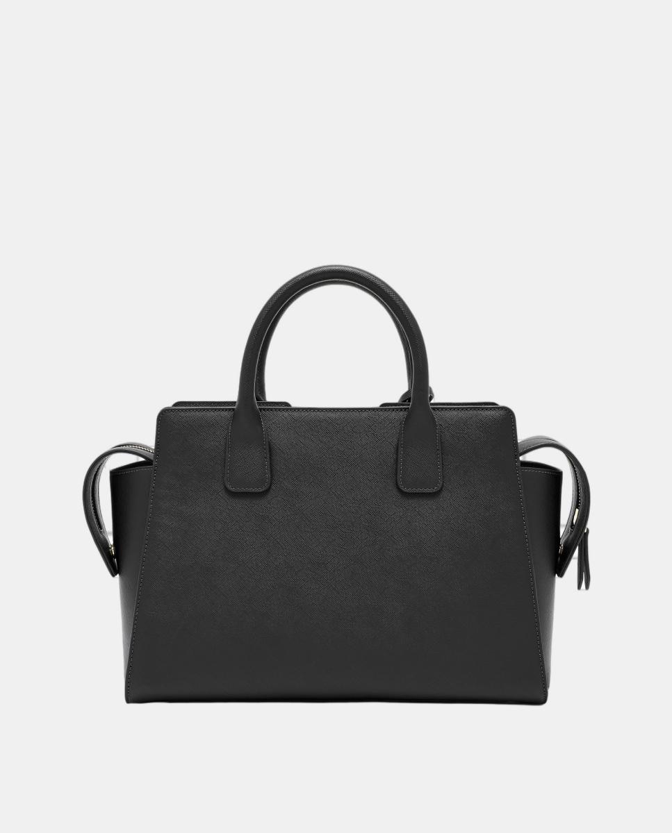 Mala Tipo Tote com Alça Dupla Preto-3