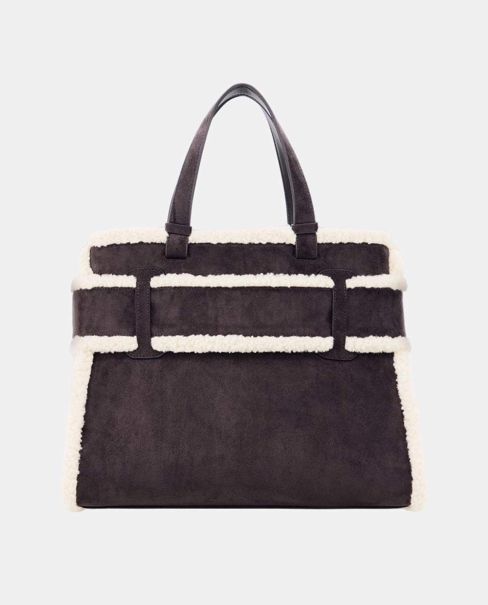 Mala Shopper com Logótipo Castanho-escuro-3