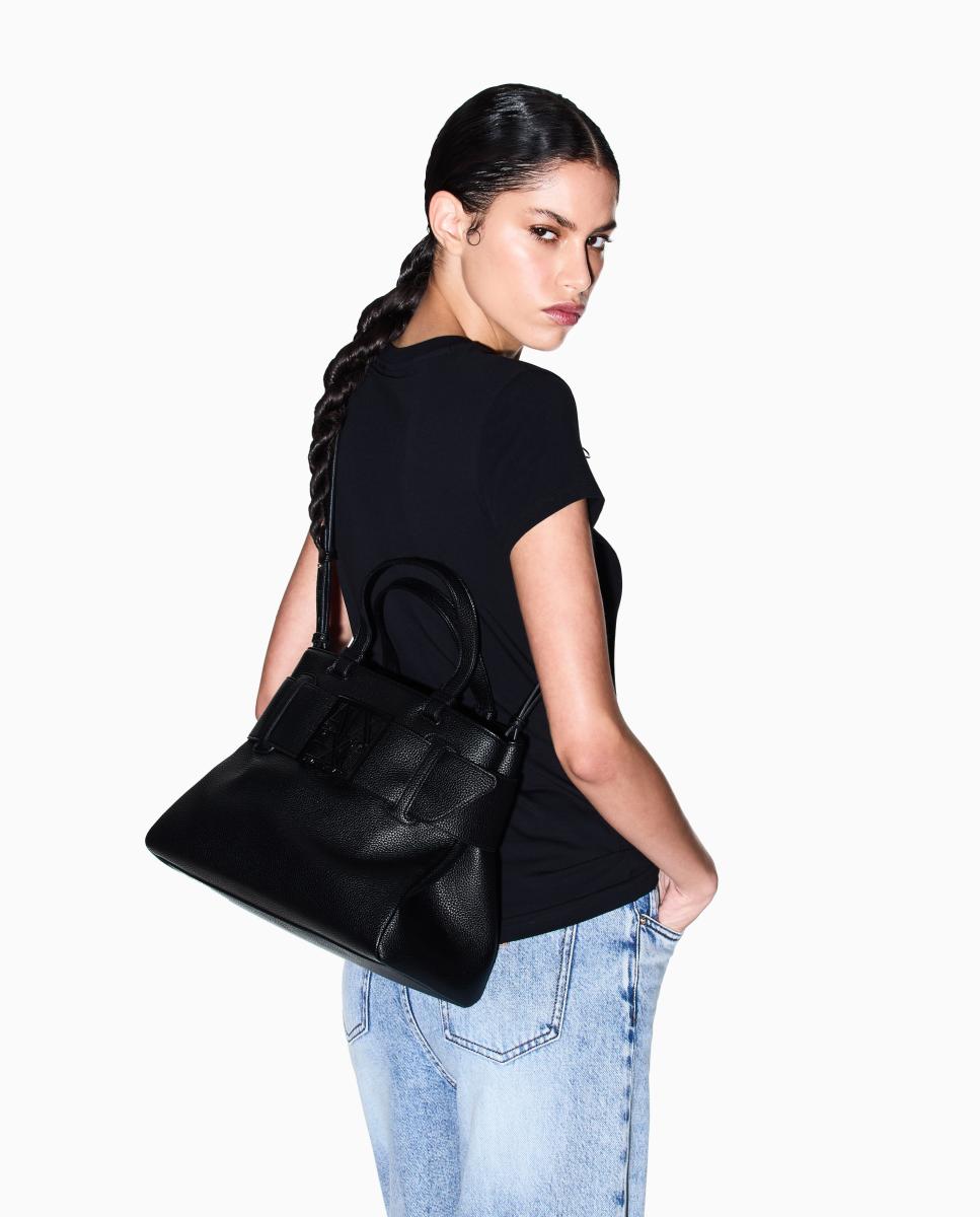 Mala Shopper com Logótipo Preto-4