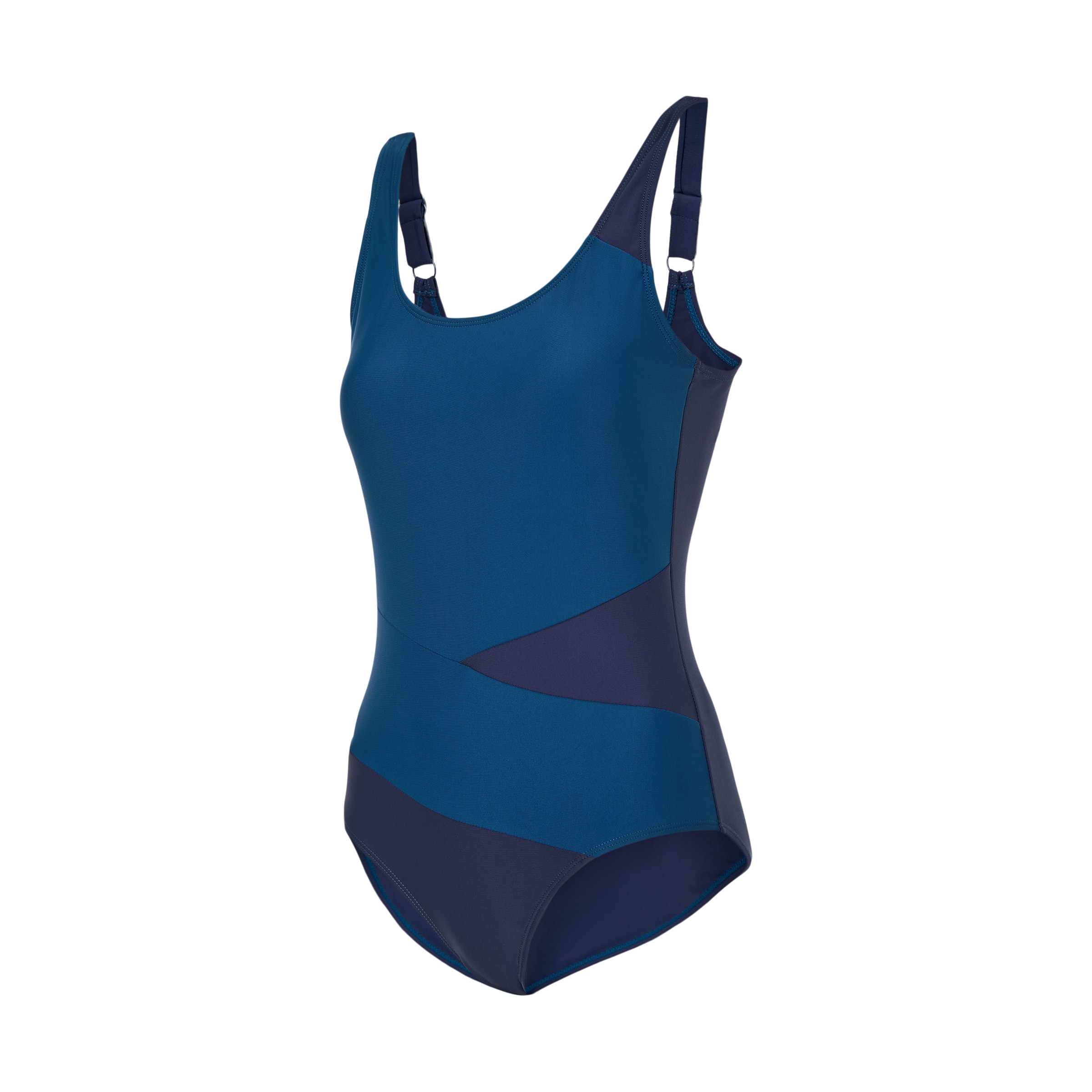 Fato de Banho de Mulher com Estampado Azul-4