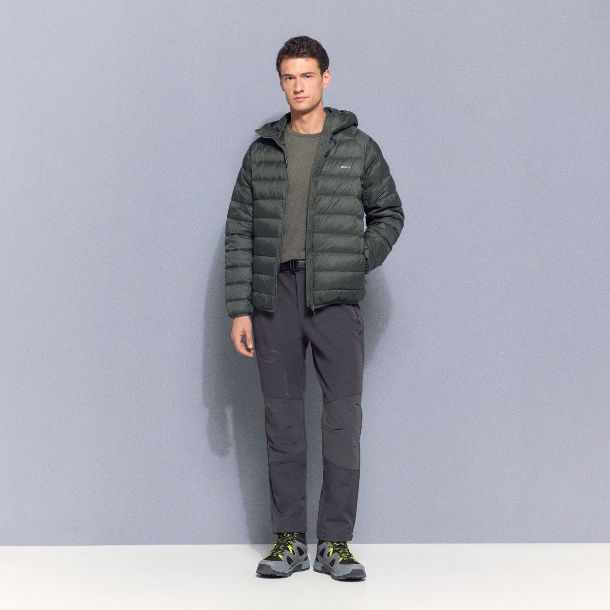 Casaco de Montanha de Homem Verde-2