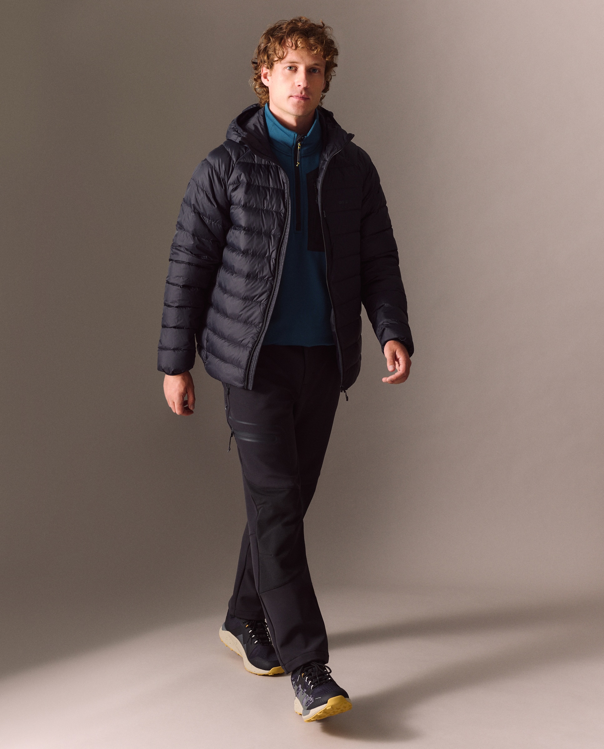 Chaqueta de plumón de montaña de Mountain Pro de hombre - Negro Negro-2