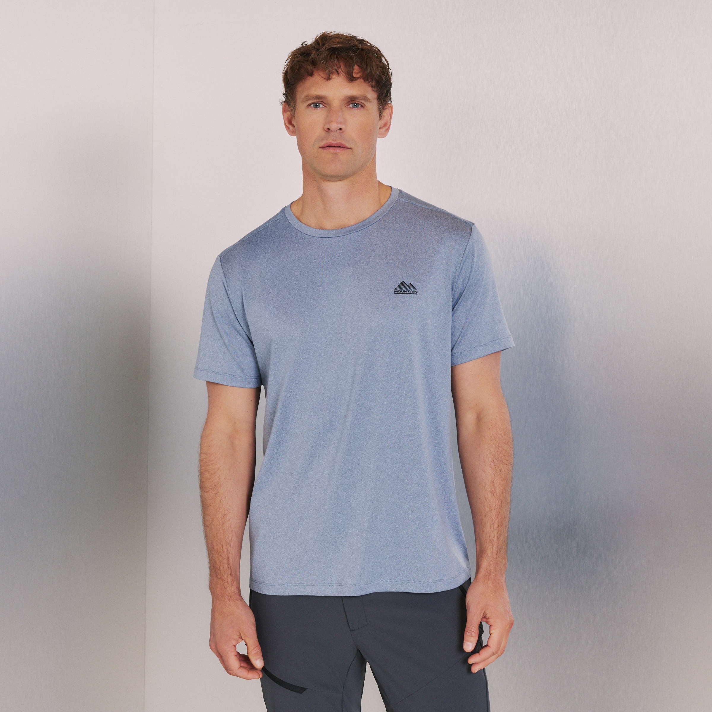 Camiseta de montaña de hombre Mountain Pro - Gris Azul-2
